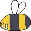 50 PCs Cute Sad Crying Bumble Bee 1" Stickers Decals Laptop Notebook Phone Waterproof Vinyl Trendy view 2