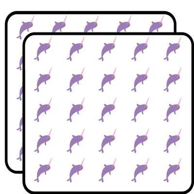 50 PCs Fun Colorful Rainbow Fantasy Unicorn 1" Stickers Decals Laptop Notebook Phone Waterproof Vinyl Trendy