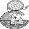 50 PCs Tribal Pattern Egyptian Falcon God Horus 1" Stickers Decals Laptop Notebook Phone Waterproof Vinyl Trendy view 2