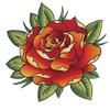 50 PCs Tattoo Style Red Rose Flower 1" Stickers Decals Laptop Notebook Phone Waterproof Vinyl Trendy view 2
