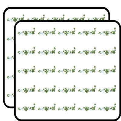 50 PCs Pretty Lucky Streen of Four Leaf Clovers 1" Stickers Decals Laptop Notebook Phone Waterproof Vinyl Trendy