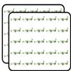 50 PCs Pretty Lucky Streen of Four Leaf Clovers 1" Stickers Decals Laptop Notebook Phone Waterproof Vinyl Trendy view 1