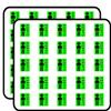 50 PCs Video Games Gamer with Headphones and Controller Green Black 1" Stickers Decals Laptop Notebook Phone Waterproof Vinyl Trendy view 1