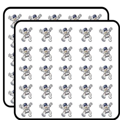 50 PCs Falling Floating Astronaut in Spacesuit 1" Stickers Decals Laptop Notebook Phone Waterproof Vinyl Trendy