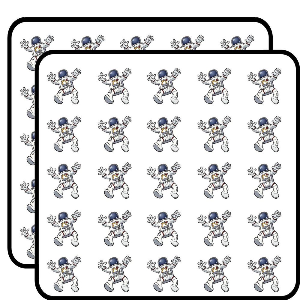 50 PCs Falling Floating Astronaut in Spacesuit 1" Stickers Decals Laptop Notebook Phone Waterproof Vinyl Trendy