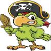 50 PCs Cool Vintage Retro Pirate - Parrot 1" Stickers Decals Laptop Notebook Phone Waterproof Vinyl Trendy view 2