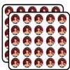 50 PCs Cool Pretty Retro Vintage Elegant Formal Woman Icon 1" Stickers Decals Laptop Notebook Phone Waterproof Vinyl Trendy view 1
