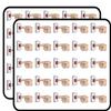 50 PCs Simple Finger Poking Red Button 1" Stickers Decals Laptop Notebook Phone Waterproof Vinyl Trendy view 1