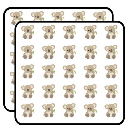 50 PCs Cute Baby Koala Bear 1" Stickers Decals Laptop Notebook Phone Waterproof Vinyl Trendy