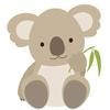 50 PCs Cute Baby Koala Bear 1" Stickers Decals Laptop Notebook Phone Waterproof Vinyl Trendy view 2