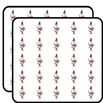 50 PCs Beautiful Topless Mermaid on Moon #1 1" Stickers Decals Laptop Notebook Phone Waterproof Vinyl Trendy