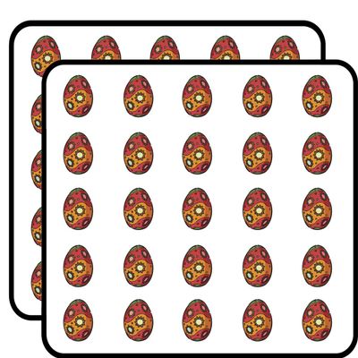 50 PCs Pretty Colorful Boho Egg 1" Stickers Decals Laptop Notebook Phone Waterproof Vinyl Trendy