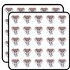 50 PCs Red Purple Mandala Elephant Pen Art 1" Stickers Decals Laptop Notebook Phone Waterproof Vinyl Trendy view 1