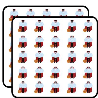 50 PCs Big Buff Halloween Vampire 1" Stickers Decals Laptop Notebook Phone Waterproof Vinyl Trendy
