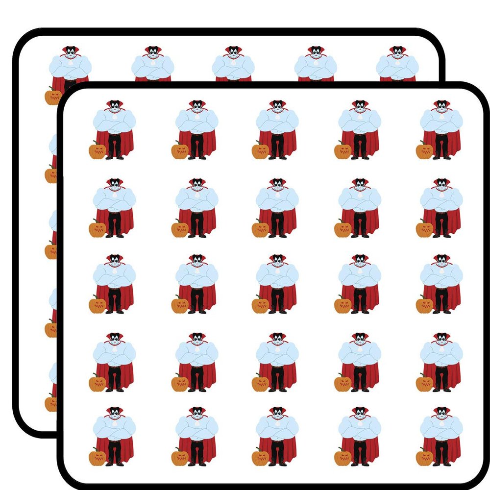 50 PCs Big Buff Halloween Vampire 1" Stickers Decals Laptop Notebook Phone Waterproof Vinyl Trendy