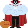 50 PCs Big Buff Halloween Vampire 1" Stickers Decals Laptop Notebook Phone Waterproof Vinyl Trendy view 2