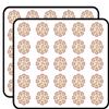 50 PCs Pretty Lotus Mandala Flower with Ohm Symbol Center - Pink Peach 1" Stickers Decals Laptop Notebook Phone Waterproof Vinyl Trendy view 1