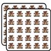 50 PCs Happy Simple Classic Brown Teddy Bear 1" Stickers Decals Laptop Notebook Phone Waterproof Vinyl Trendy view 1