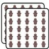 50 PCs Beautiful Maroon Purple Hamsa Hand of Fatima 1" Stickers Decals Laptop Notebook Phone Waterproof Vinyl Trendy view 1