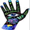 50 PCs Pretty Bohemian Hipster Painted Hands 1" Stickers Decals Laptop Notebook Phone Waterproof Vinyl Trendy view 2