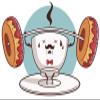 50 PCs Coffee Strong with Donut Barbell 1" Stickers Decals Laptop Notebook Phone Waterproof Vinyl Trendy view 2