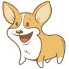 50 PCs Happy Pembroke Welsh Corgi Puppy Dog 1" Stickers Decals Laptop Notebook Phone Waterproof Vinyl Trendy view 2