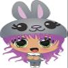 50 PCs Cute Kawaii Anime Purple Hair Girl with Bunny Hat 1" Stickers Decals Laptop Notebook Phone Waterproof Vinyl Trendy view 2