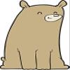 50 PCs Cute Silly Animal - Bear Light Brown Bear 1" Stickers Decals Laptop Notebook Phone Waterproof Vinyl Trendy view 2