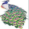 50 PCs Pretty Majestic Peacock Art 1" Stickers Decals Laptop Notebook Phone Waterproof Vinyl Trendy view 2