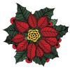 50 PCs Green Red Christmas Holiday Poinsettia Drawing 1" Stickers Decals Laptop Notebook Phone Waterproof Vinyl Trendy view 2