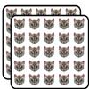 50 PCs Detailed Colorful Floral CAT Black Purple Pink RED Green Blue Orange Yellow Grey 1" Stickers Decals Laptop Notebook Phone Waterproof Vinyl Trendy view 1