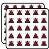 50 PCs Creepy Red Squid in Triangle 1" Stickers Decals Laptop Notebook Phone Waterproof Vinyl Trendy view 1