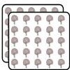 50 PCs Creepy Gray Brown Anatomical Brain 1" Stickers Decals Laptop Notebook Phone Waterproof Vinyl Trendy view 1