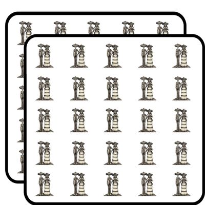 50 PCs Dia De Los Muertos Bride and Groom 1" Stickers Decals Laptop Notebook Phone Waterproof Vinyl Trendy
