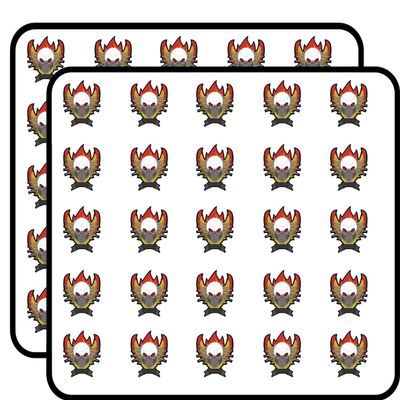 50 PCs Creepy Vampire Bat Assassin Halloween Icon #5 1" Stickers Decals Laptop Notebook Phone Waterproof Vinyl Trendy