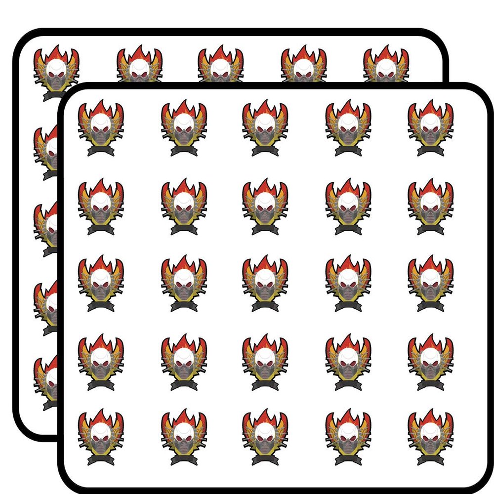 50 PCs Creepy Vampire Bat Assassin Halloween Icon #5 1" Stickers Decals Laptop Notebook Phone Waterproof Vinyl Trendy