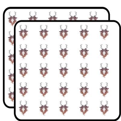50 PCs Pretty Wilderness Forest Moon Goddess with Antlers #2 1" Stickers Decals Laptop Notebook Phone Waterproof Vinyl Trendy