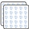 50 PCs Pretty Flying White Peace Dove with Leaves Icon 1" Stickers Decals Laptop Notebook Phone Waterproof Vinyl Trendy view 1