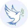 50 PCs Pretty Flying White Peace Dove with Leaves Icon 1" Stickers Decals Laptop Notebook Phone Waterproof Vinyl Trendy view 2