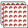 50 PCs Simple Orange Art Fox - Angry 1" Stickers Decals Laptop Notebook Phone Waterproof Vinyl Trendy view 1