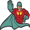 50 PCs Superhero Stop Hand 1" Stickers Decals Laptop Notebook Phone Waterproof Vinyl Trendy view 2