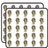 50 PCs Odd Retro 90's Teen Girl in Yellow Outfit Pen Art 1" Stickers Decals Laptop Notebook Phone Waterproof Vinyl Trendy view 1