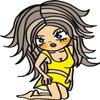 50 PCs Odd Retro 90's Teen Girl in Yellow Outfit Pen Art 1" Stickers Decals Laptop Notebook Phone Waterproof Vinyl Trendy view 2
