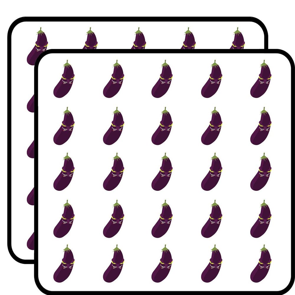 50 PCs Creepy Scary Evil Halloween Eggplant 1" Stickers Decals Laptop Notebook Phone Waterproof Vinyl Trendy