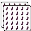 50 PCs Creepy Scary Evil Halloween Eggplant 1" Stickers Decals Laptop Notebook Phone Waterproof Vinyl Trendy view 1