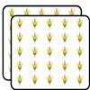 50 PCs Creepy Golden Skull with Sword and Flames 1" Stickers Decals Laptop Notebook Phone Waterproof Vinyl Trendy view 1