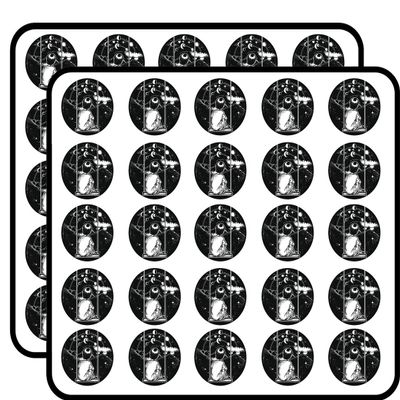 50 PCs Cool Simple Boy Watching The Sky on Swing Icon 1" Stickers Decals Laptop Notebook Phone Waterproof Vinyl Trendy