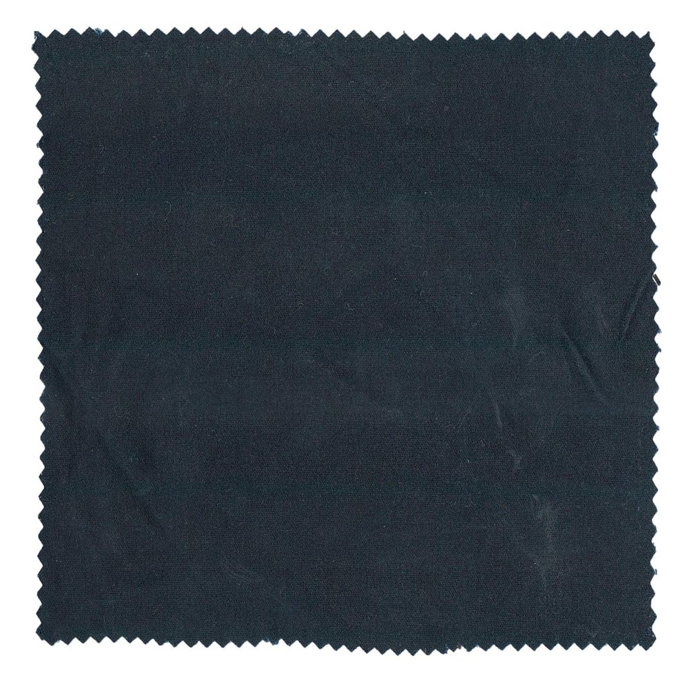 Walker and Hawkes Wax 100% Cotton Canvas Fabric Cloth Soft Finish Waxed Waterproof Cloth, Durable Cotton Material for Crafting & Outdoor Use, Navy - Sample (20 x 15cm)