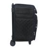 Everything Mary Rolling Scrapbook Tote Black Quilted Craft Bag with Wheels Storage Organizer for Scrapbooking, Papercraft, Art Supplies & Portable Craft Tools view 3