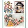 Wisdom garden Poetry and Girl Coloring Book for Adults Relaxation Color Therapy Hardcover Beautiful Girl and Flowers, Poetry view 3